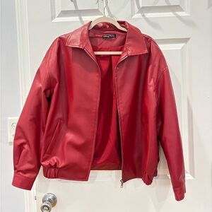 Read Faux Leather Jacket